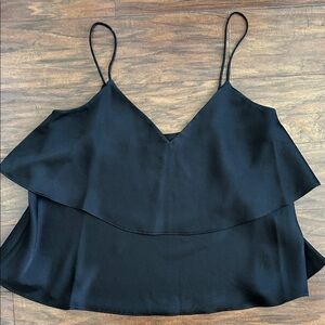 Express Elegant Black Layered Camisole